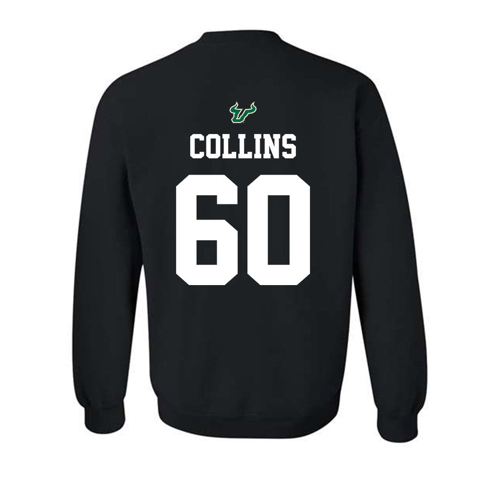 USF - NCAA Football : Khalil Collins - Back in Black Shersey Crewneck Sweatshirt-1