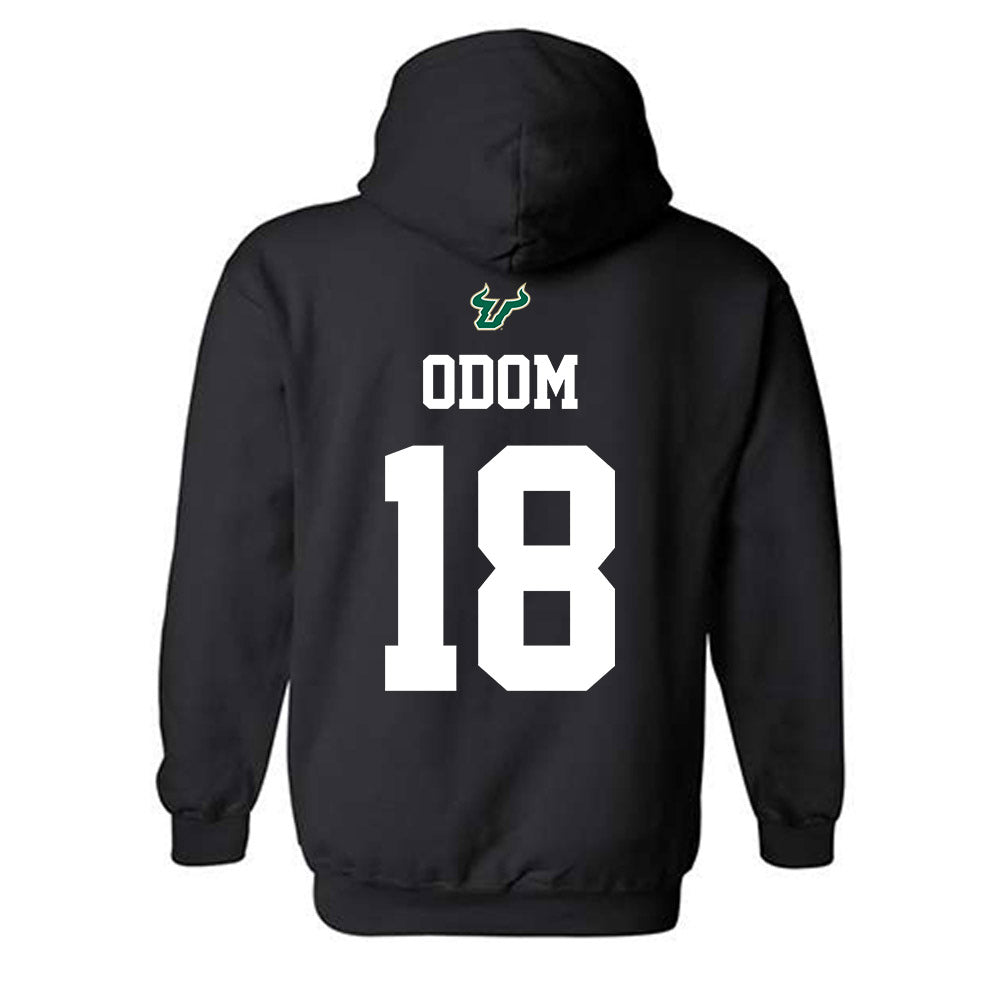 USF - NCAA Football : Kenneth Odom - Back in Black Shersey Hooded Sweatshirt-1