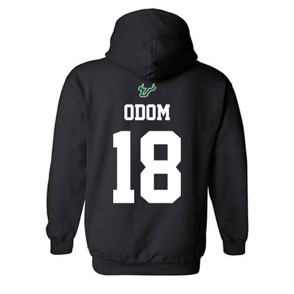 USF - NCAA Football : Kenneth Odom - Back in Black Shersey Hooded Sweatshirt-1