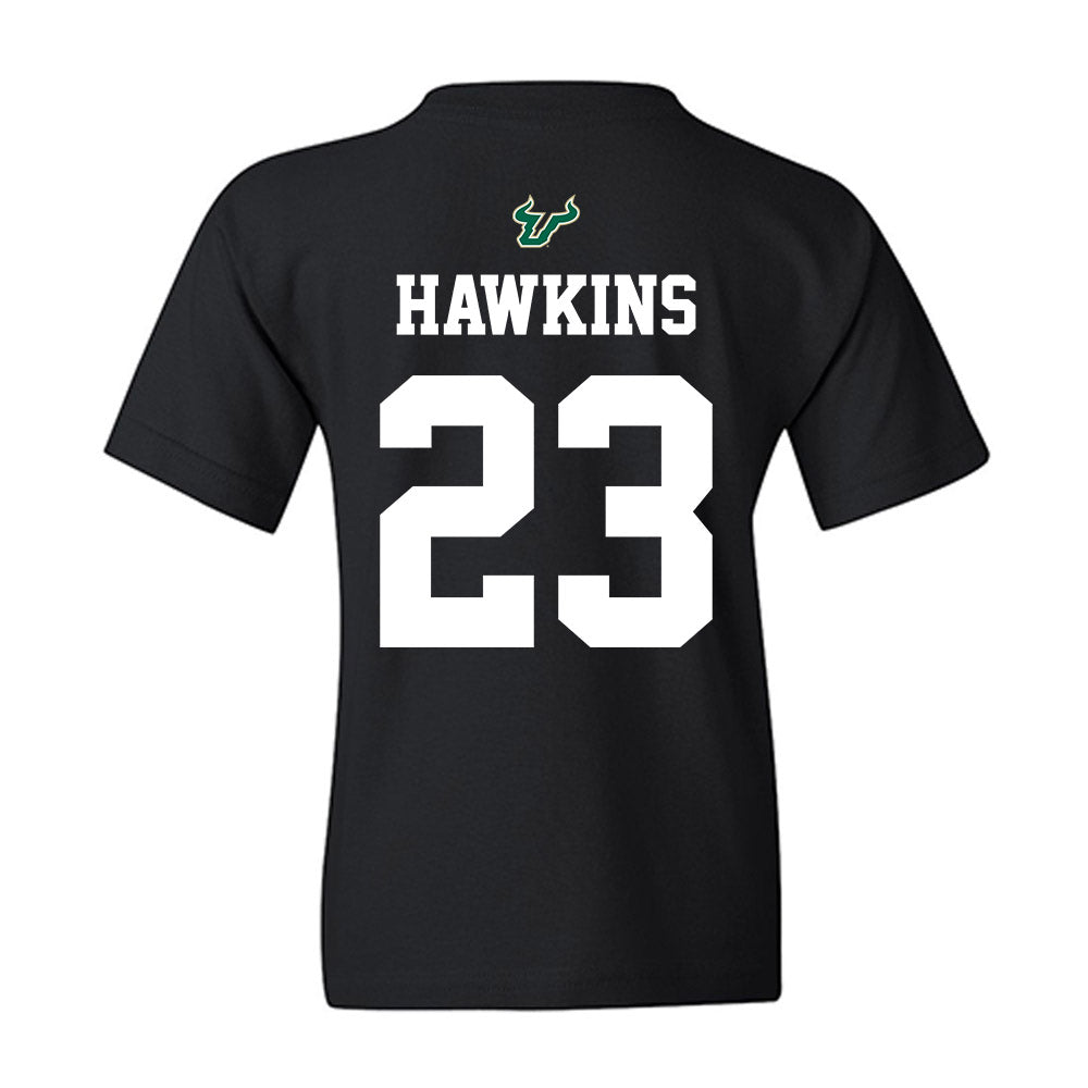 USF - NCAA Football : Cedrick Hawkins - Back in Black Shersey Youth T-Shirt-1
