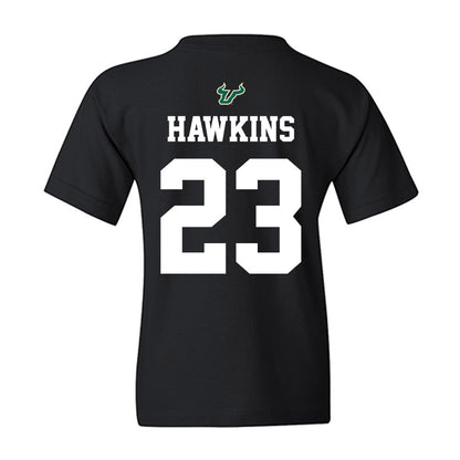 USF - NCAA Football : Cedrick Hawkins - Back in Black Shersey Youth T-Shirt-1