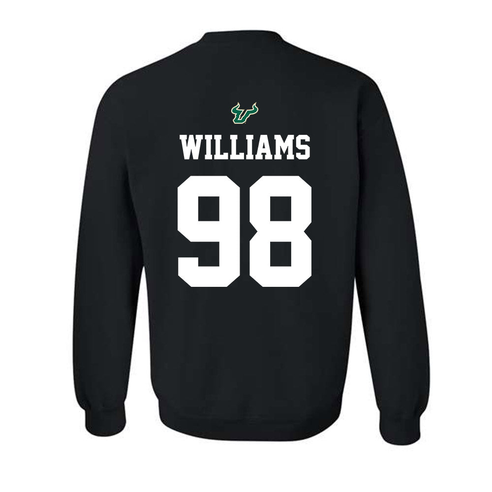 USF - NCAA Football : Marcus Williams - Back in Black Shersey Crewneck Sweatshirt-1
