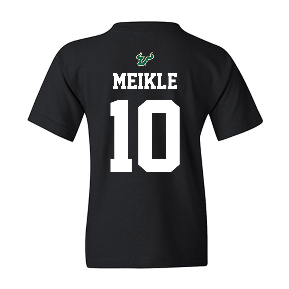 USF - NCAA Football : Shamar Meikle - Back in Black Shersey Youth T-Shirt-1
