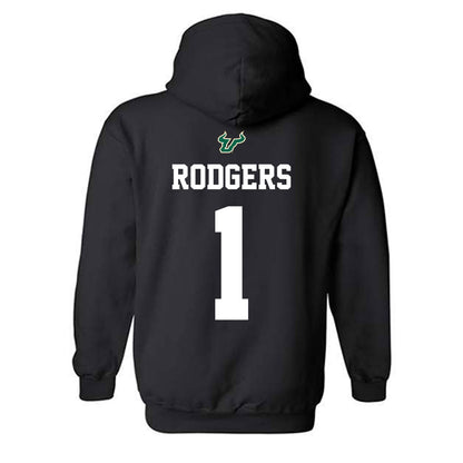 USF - NCAA Football : Bryson Rodgers - Back in Black Shersey Hooded Sweatshirt-1