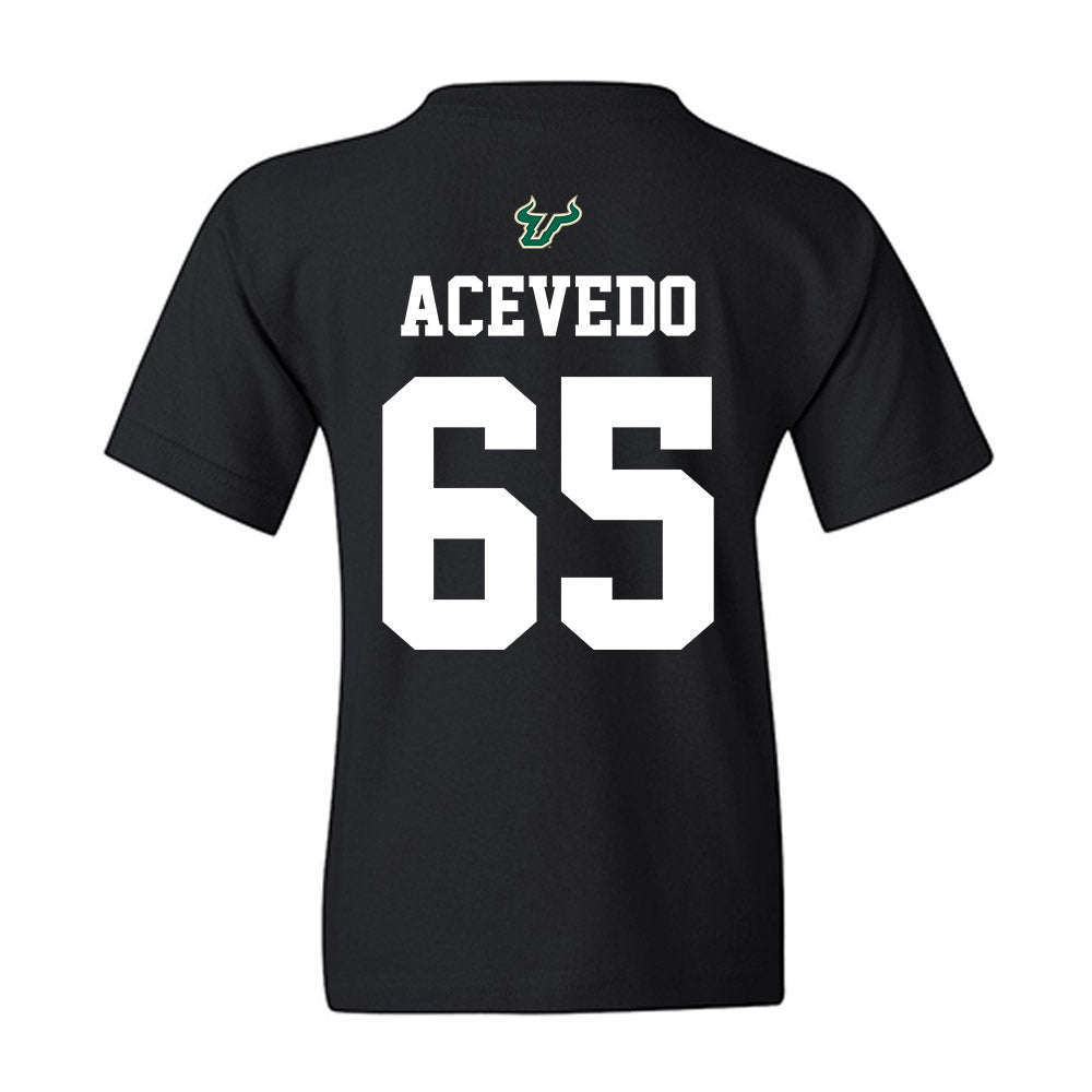 USF - NCAA Football : Jaylin Acevedo - Back in Black Shersey Youth T-Shirt-1