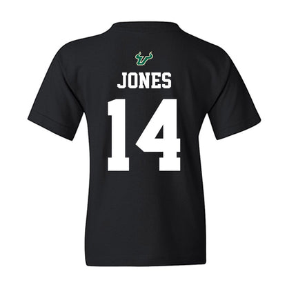 USF - NCAA Football : Eli Jones - Back in Black Shersey Youth T-Shirt-1