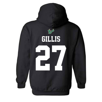 USF - NCAA Football : Jermichael Gillis - Back in Black Shersey Hooded Sweatshirt-1