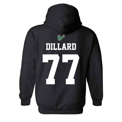 USF - NCAA Football : Major Dillard - Back in Black Shersey Hooded Sweatshirt-1