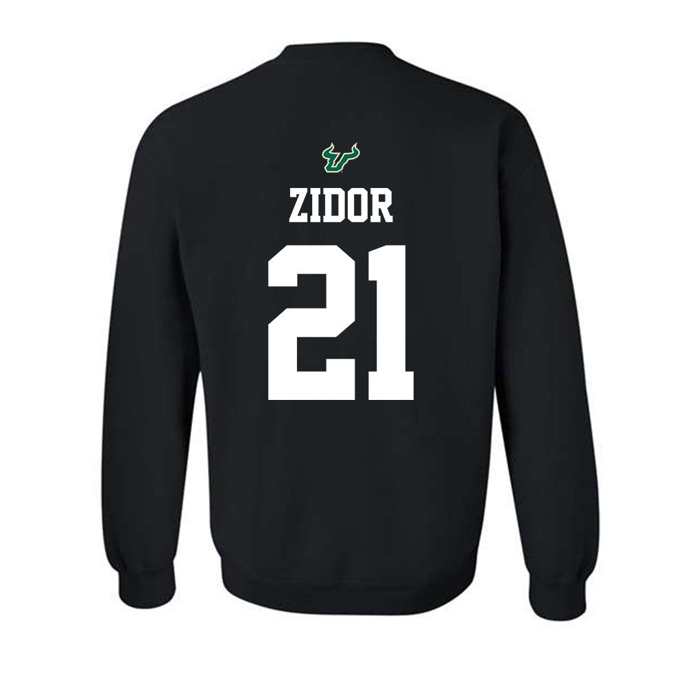 USF - NCAA Football : Victor Zidor - Back in Black Shersey Crewneck Sweatshirt-1