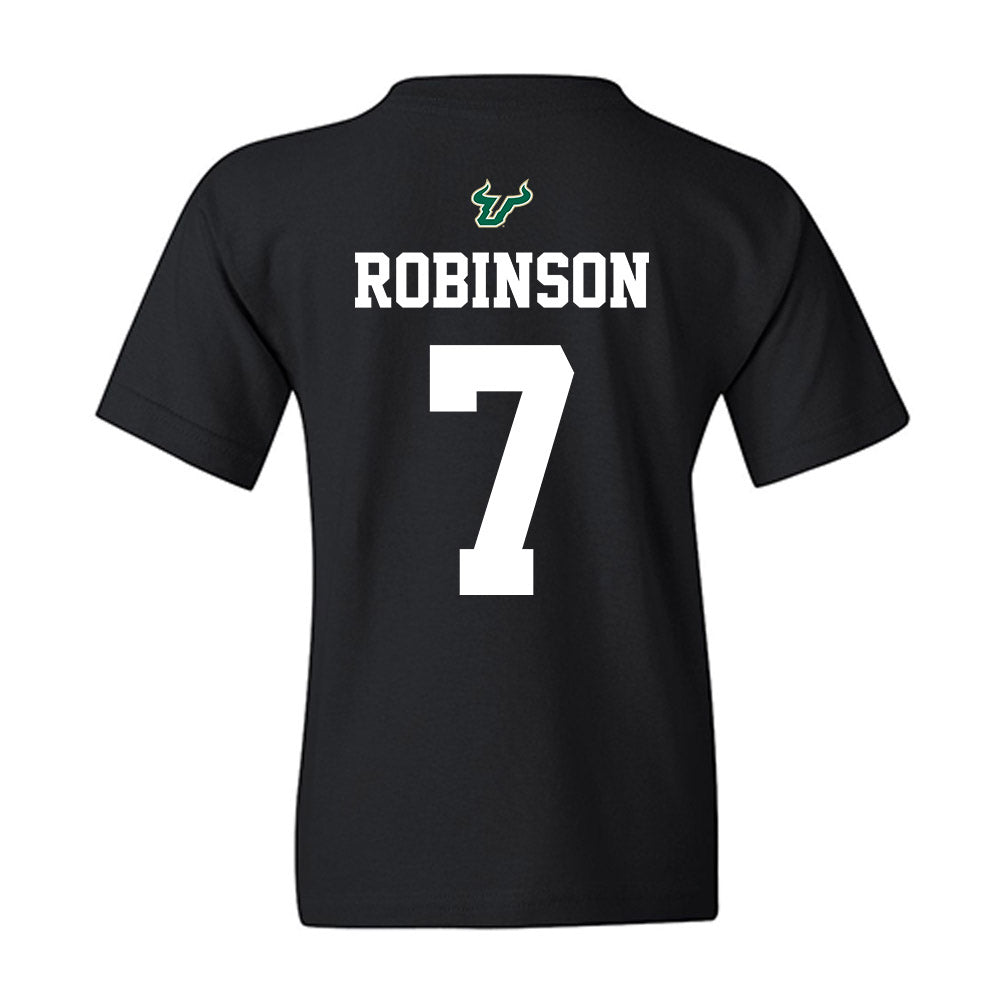 USF - NCAA Football : Sam Robinson - Back in Black Shersey Youth T-Shirt-1
