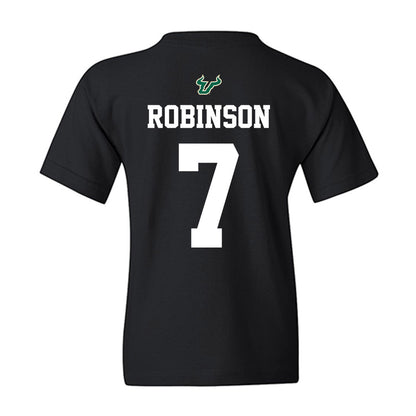 USF - NCAA Football : Sam Robinson - Back in Black Shersey Youth T-Shirt-1