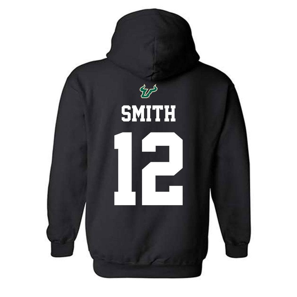 USF - NCAA Football : Jabari Smith - Back in Black Shersey Hooded Sweatshirt-1