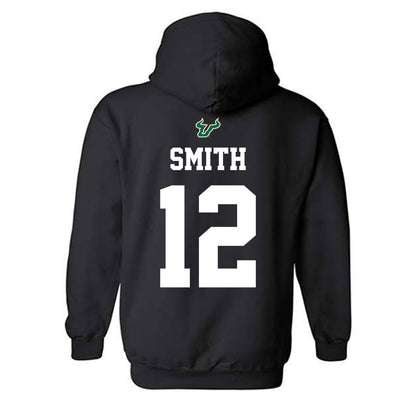 USF - NCAA Football : Jabari Smith - Back in Black Shersey Hooded Sweatshirt-1
