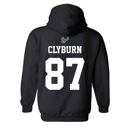 USF - NCAA Football : Luke Clyburn - Back in Black Shersey Hooded Sweatshirt-1