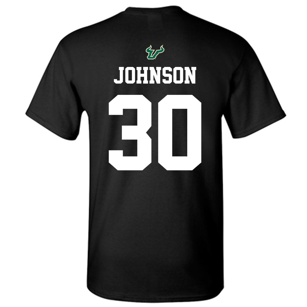 USF - NCAA Football : Jeremiah Johnson - Back in Black Shersey T-Shirt-1