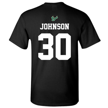 USF - NCAA Football : Jeremiah Johnson - Back in Black Shersey T-Shirt-1