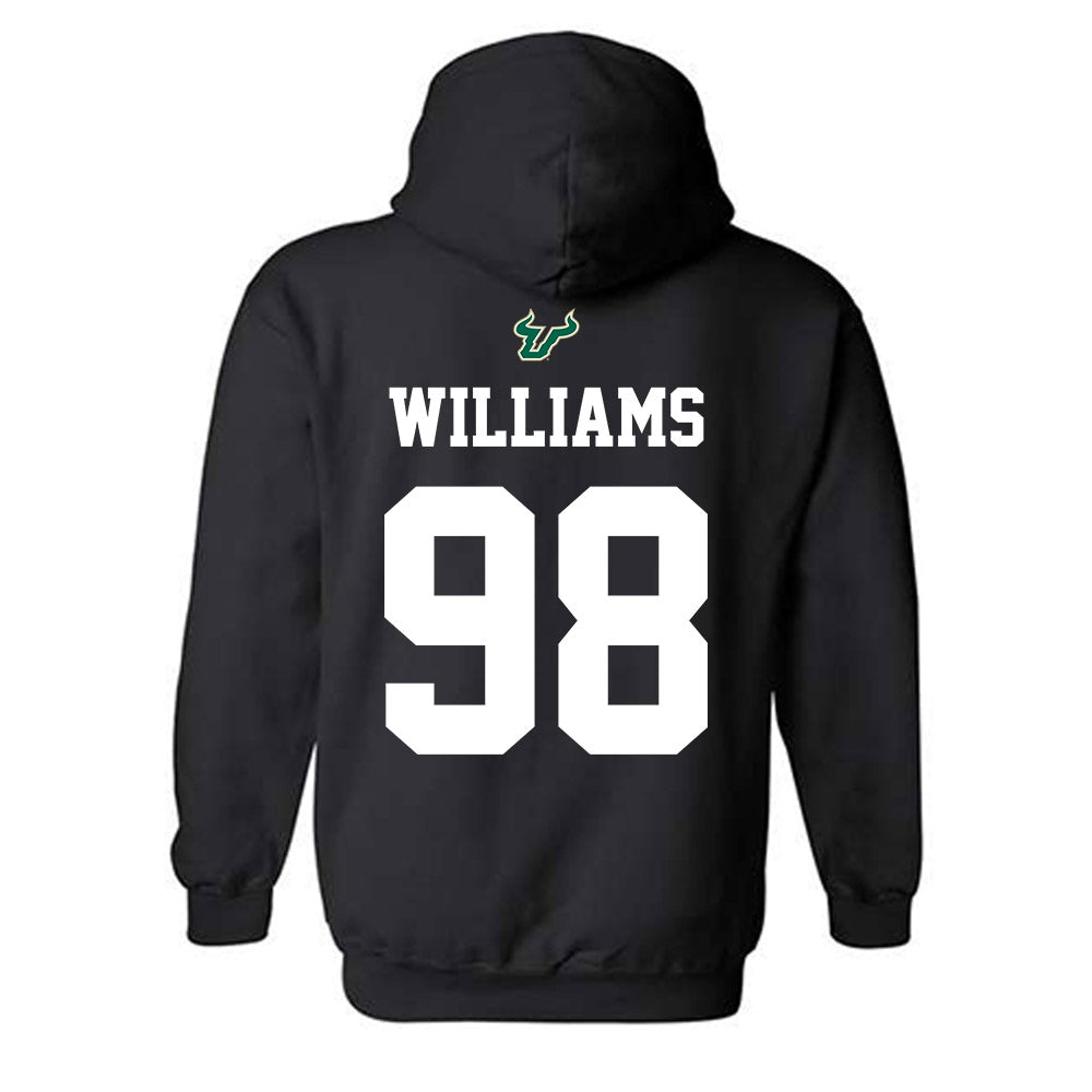 USF - NCAA Football : Marcus Williams - Back in Black Shersey Hooded Sweatshirt-1