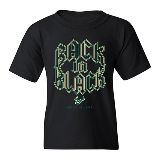 USF - NCAA Football : Thomas Shrader - Back in Black Shersey Youth T-Shirt-0