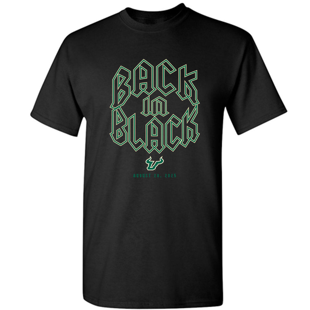 USF - NCAA Football : Jayden Davis - Back in Black Shersey T-Shirt-0