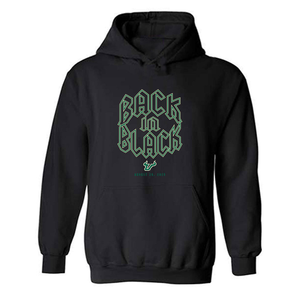 USF - NCAA Football : Luke Clyburn - Back in Black Shersey Hooded Sweatshirt-0