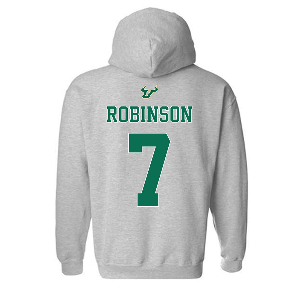 USF - NCAA Football : Sam Robinson - Bay Day Shersey Hooded Sweatshirt-1