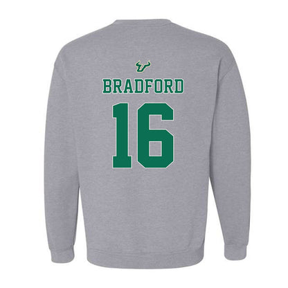 USF - NCAA Football : Jayden Bradford - Bay Day Shersey Crewneck Sweatshirt-1
