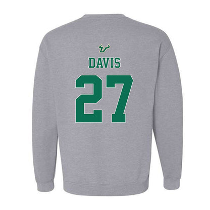 USF - NCAA Football : Jayden Davis - Bay Day Shersey Crewneck Sweatshirt-1