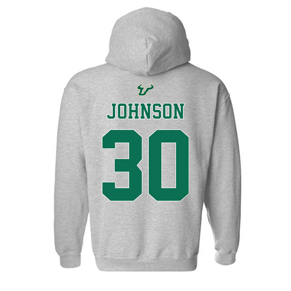 USF - NCAA Football : Jeremiah Johnson - Bay Day Shersey Hooded Sweatshirt-1