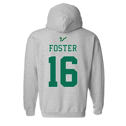USF - NCAA Football : Teddy Foster - Bay Day Shersey Hooded Sweatshirt-1