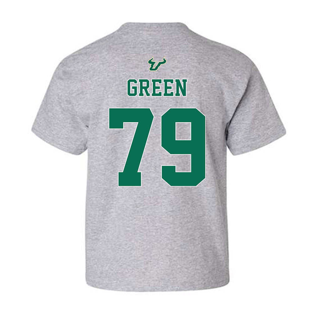 USF - NCAA Football : Ethan Green - Bay Day Shersey Youth T-Shirt-1