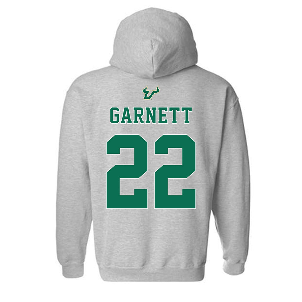 USF - NCAA Football : Chase Garnett - Bay Day Shersey Hooded Sweatshirt-1