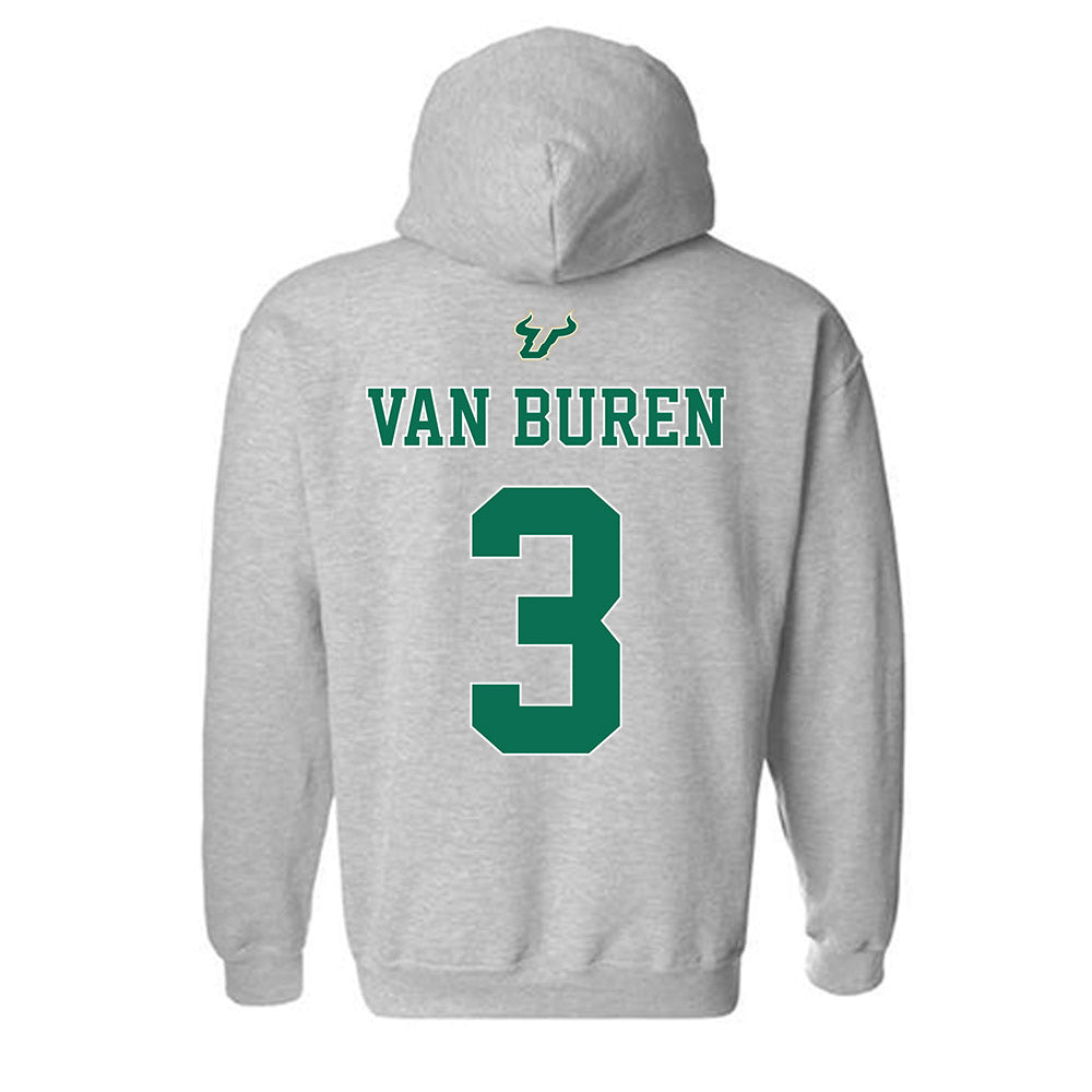 USF - NCAA Football : Michael Van Buren - Bay Day Shersey Hooded Sweatshirt-1
