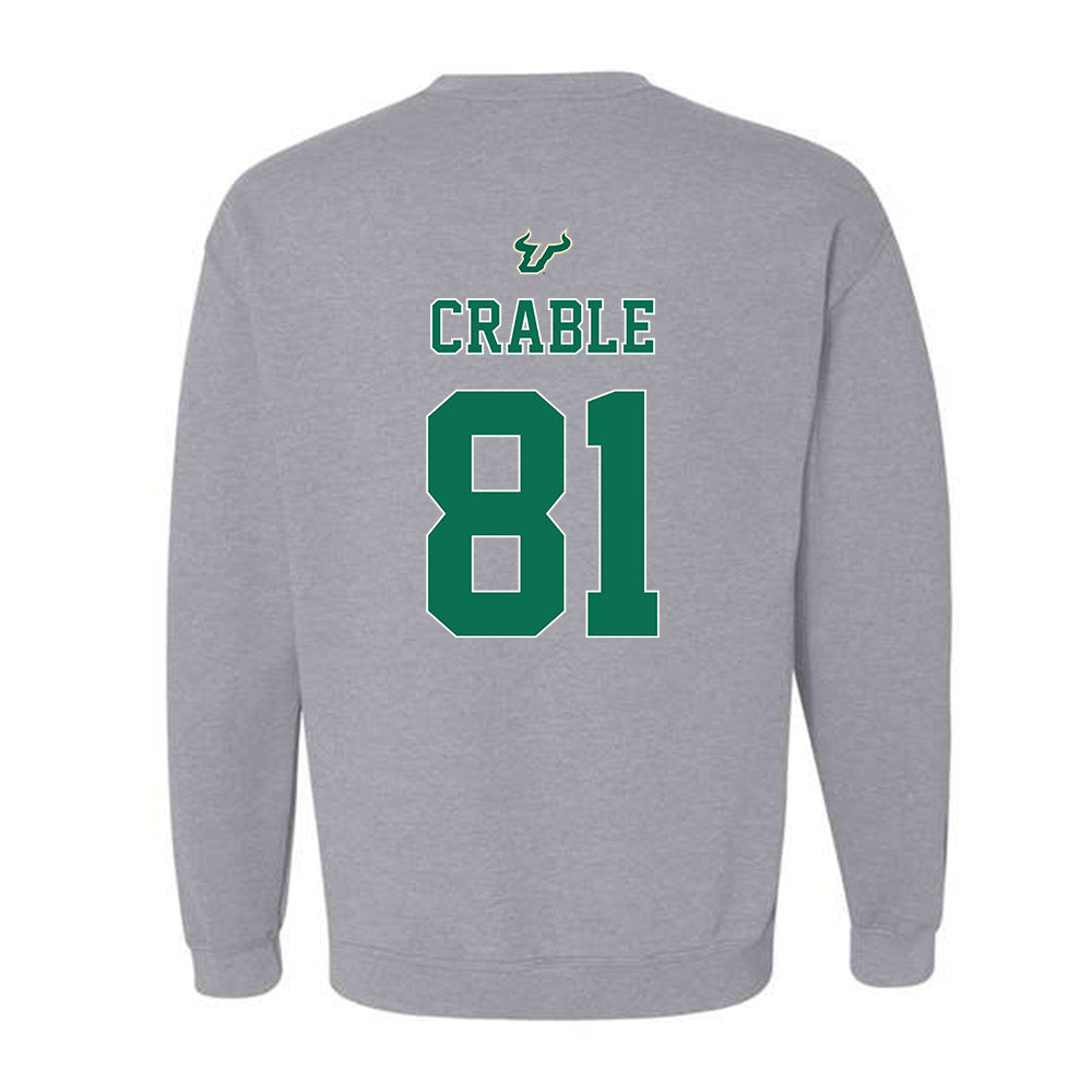 USF - NCAA Football : Tayte Crable - Bay Day Shersey Crewneck Sweatshirt-1