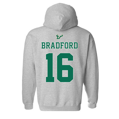 USF - NCAA Football : Jayden Bradford - Bay Day Shersey Hooded Sweatshirt-1