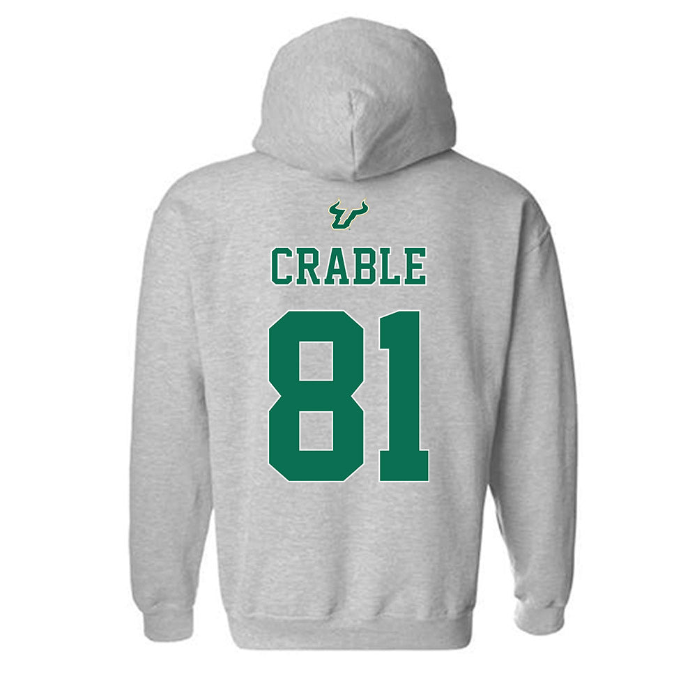 USF - NCAA Football : Tayte Crable - Bay Day Shersey Hooded Sweatshirt-1