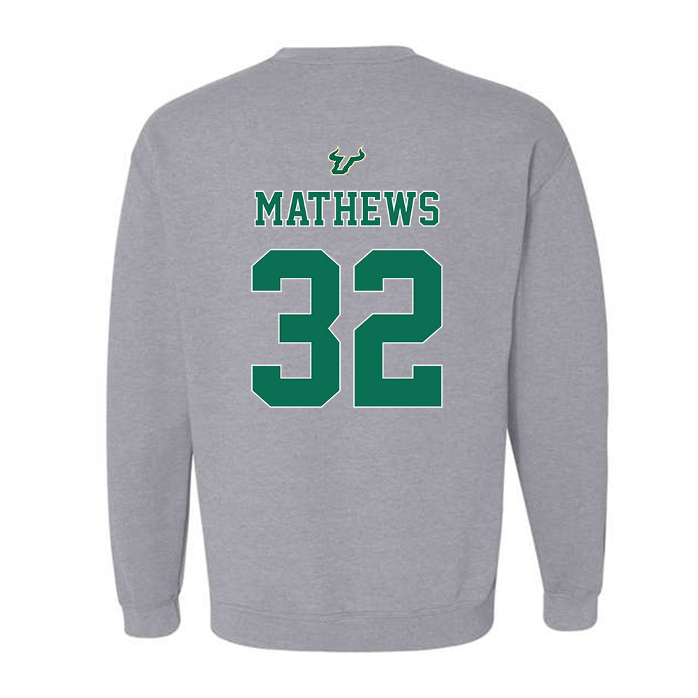 USF - NCAA Football : Connor Mathews - Bay Day Shersey Crewneck Sweatshirt-1