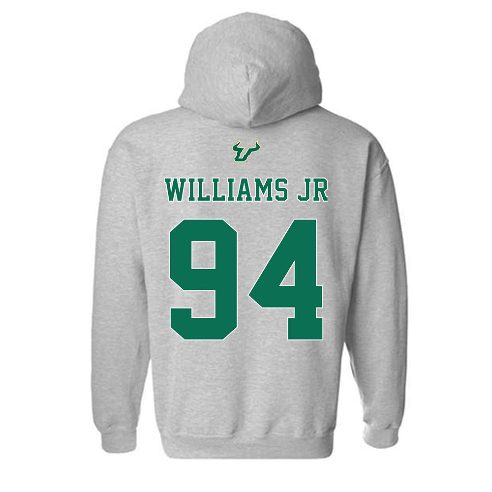 USF - NCAA Football : Brooks Williams Jr - Bay Day Shersey Hooded Sweatshirt-1