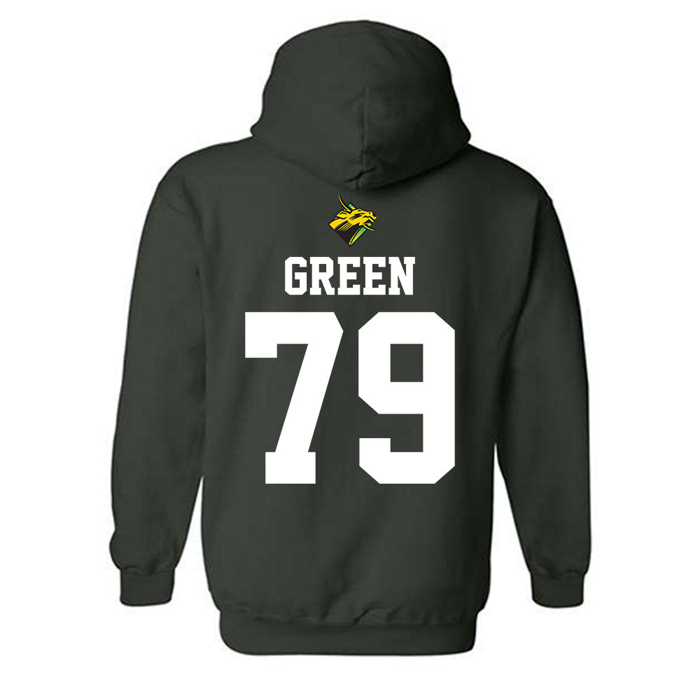 USF - NCAA Football : Ethan Green - Flashback Friday Shersey Hooded Sweatshirt-1