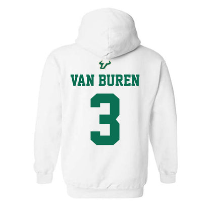 USF - NCAA Football : Michael Van Buren - Homecoming Shersey Hooded Sweatshirt-1