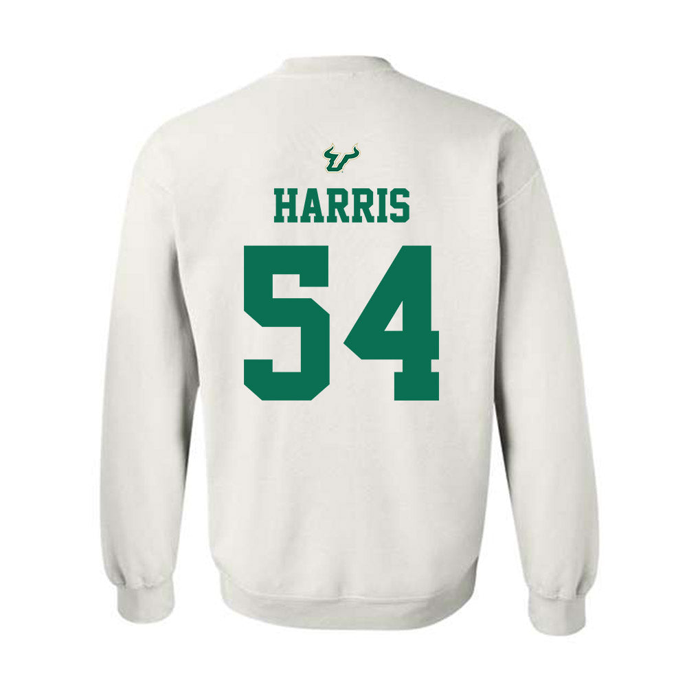 USF - NCAA Football : Caleb Harris - Homecoming Shersey Crewneck Sweatshirt-1