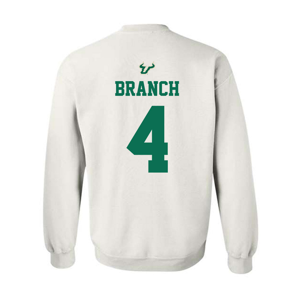 USF - NCAA Football : Arhmad Branch - Homecoming Shersey Crewneck Sweatshirt-1