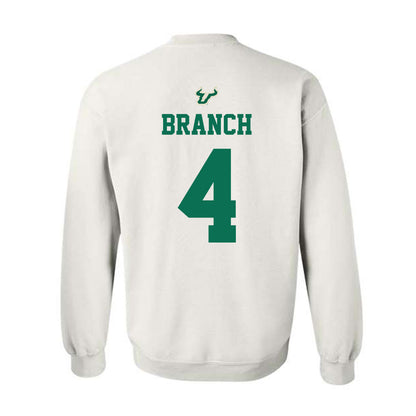 USF - NCAA Football : Arhmad Branch - Homecoming Shersey Crewneck Sweatshirt-1