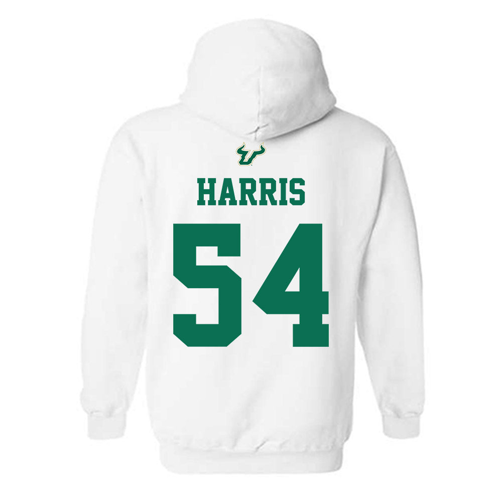 USF - NCAA Football : Caleb Harris - Homecoming Shersey Hooded Sweatshirt-1