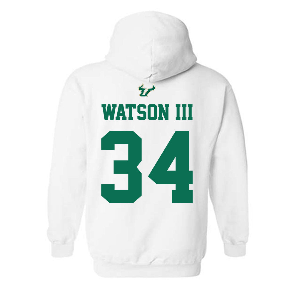 USF - NCAA Football : Rico Watson III - Homecoming Shersey Hooded Sweatshirt-1