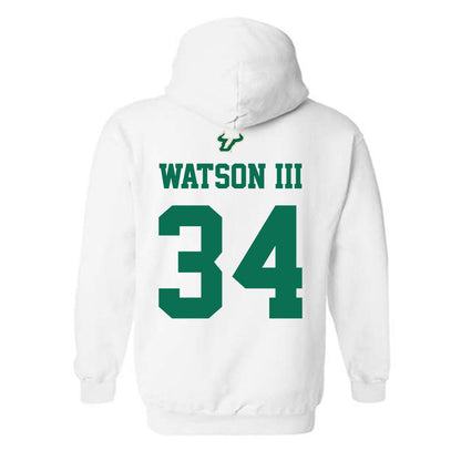 USF - NCAA Football : Rico Watson III - Homecoming Shersey Hooded Sweatshirt-1