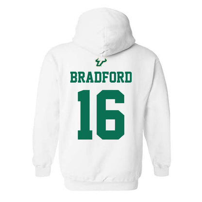 USF - NCAA Football : Jayden Bradford - Homecoming Shersey Hooded Sweatshirt-1