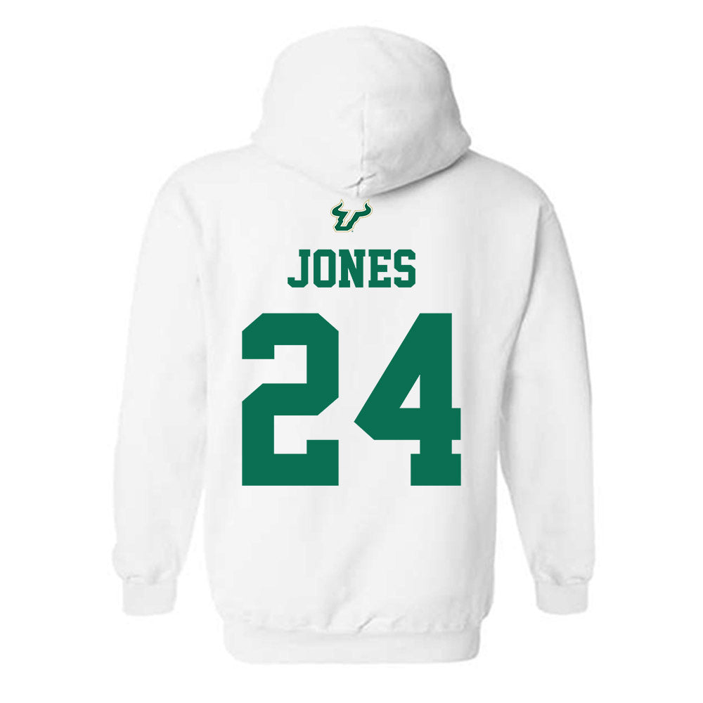 USF - NCAA Football : Amari Jones - Homecoming Shersey Hooded Sweatshirt-1