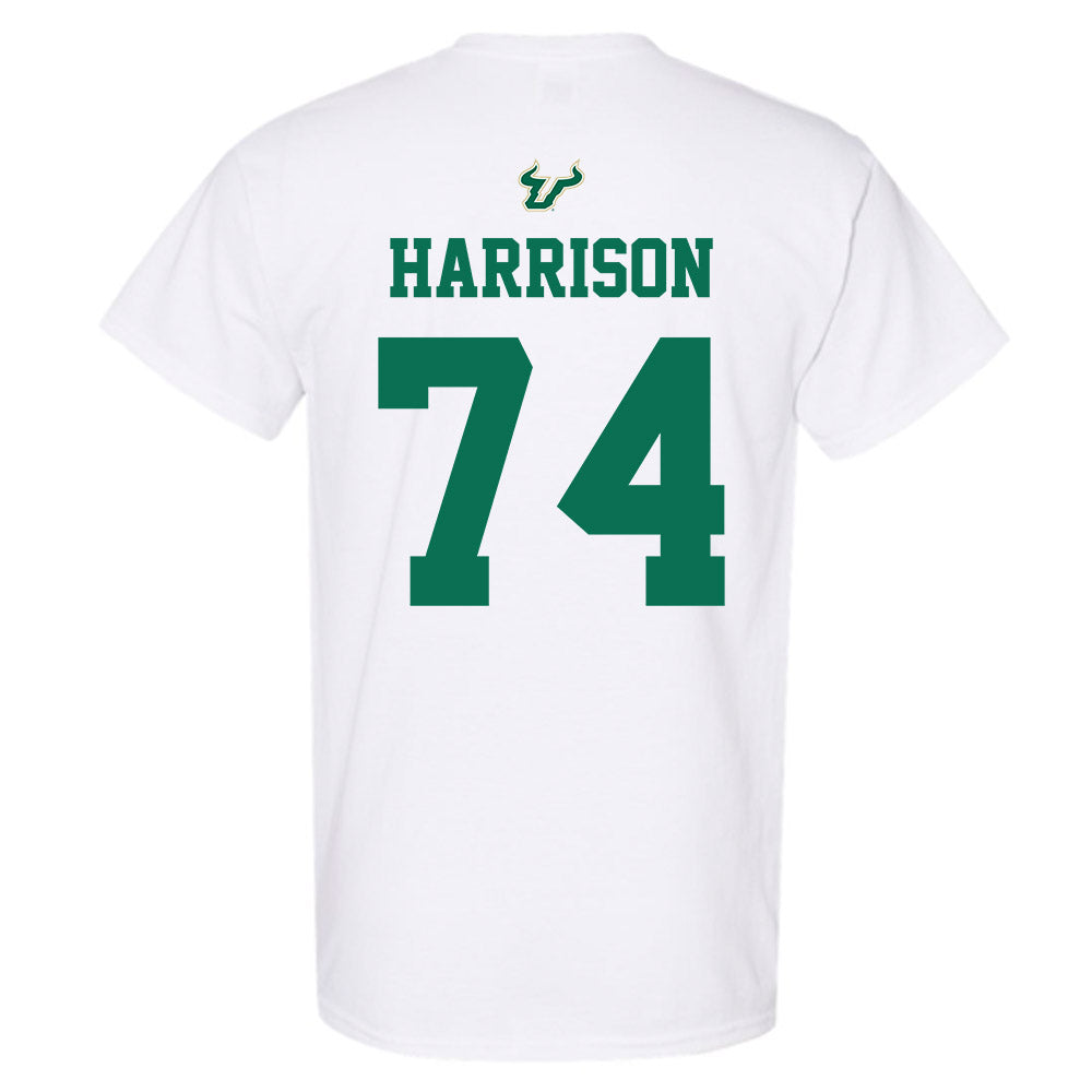 USF - NCAA Football : Jordan Harrison - Homecoming Shersey T-Shirt-1