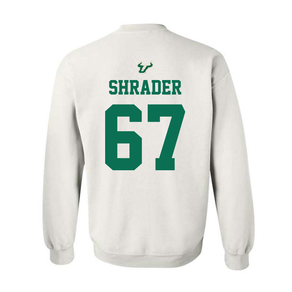 USF - NCAA Football : Thomas Shrader - Homecoming Shersey Crewneck Sweatshirt-1