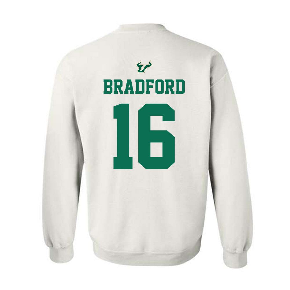 USF - NCAA Football : Jayden Bradford - Homecoming Shersey Crewneck Sweatshirt-1